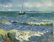 Vincent Van Gogh Zeegezicht bij Les Saintes-Maries-de-la-Mer oil on canvas